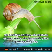 Ein Vers aus dem Koran über die Schöpfung
