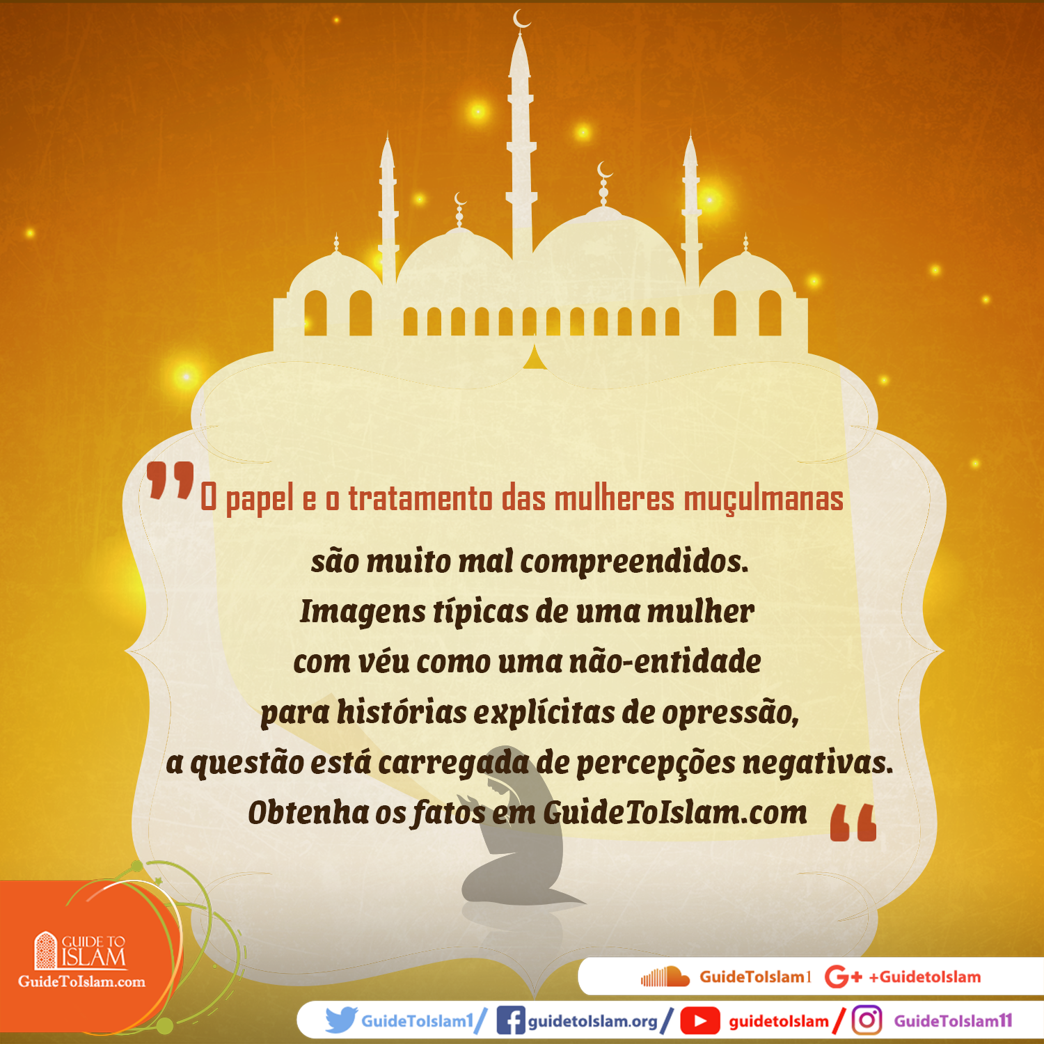 O papel e o tratamento das mulheres muçulmanas são muito mal compreendidos
