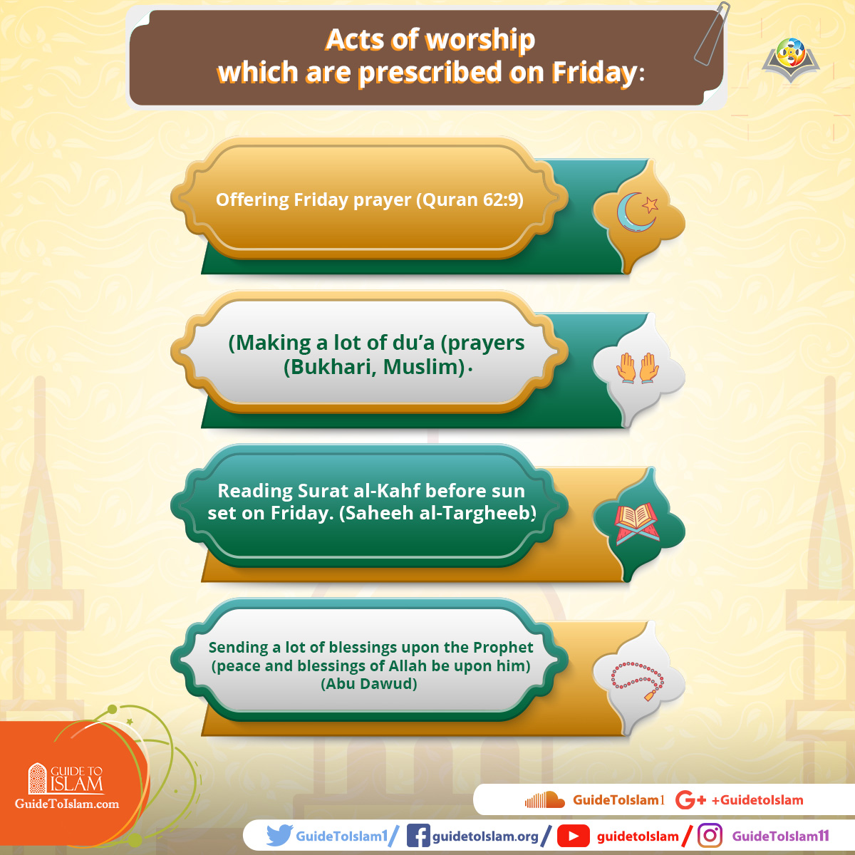 Acts of worship which are prescribed on Friday