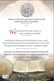 ​scientific facts - indeed, it is We who sent down the Quran ans indeed, We Will be its guardian.
