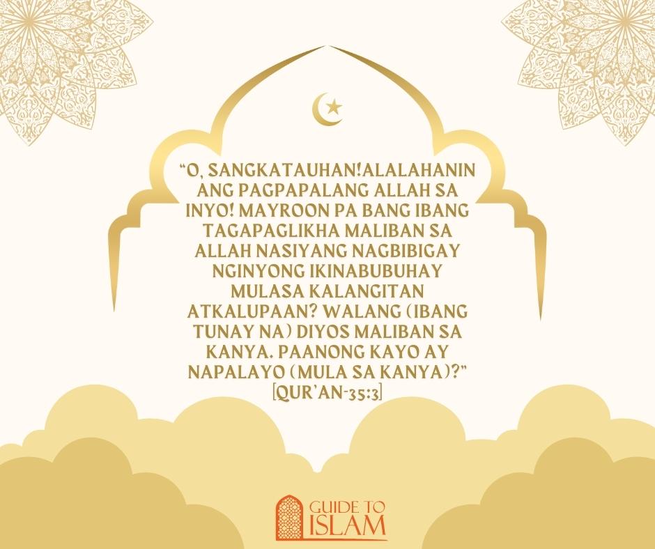 O, Sangkatauhan!  Alalahanin  ang  pagpapala  ng  Allah sa inyo!