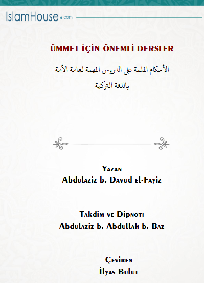 Ümmet için önemli dersler