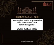 Fasting is a shield or protection from the fire