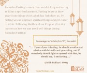 Ramadan Fasting is more than not drinking and eating