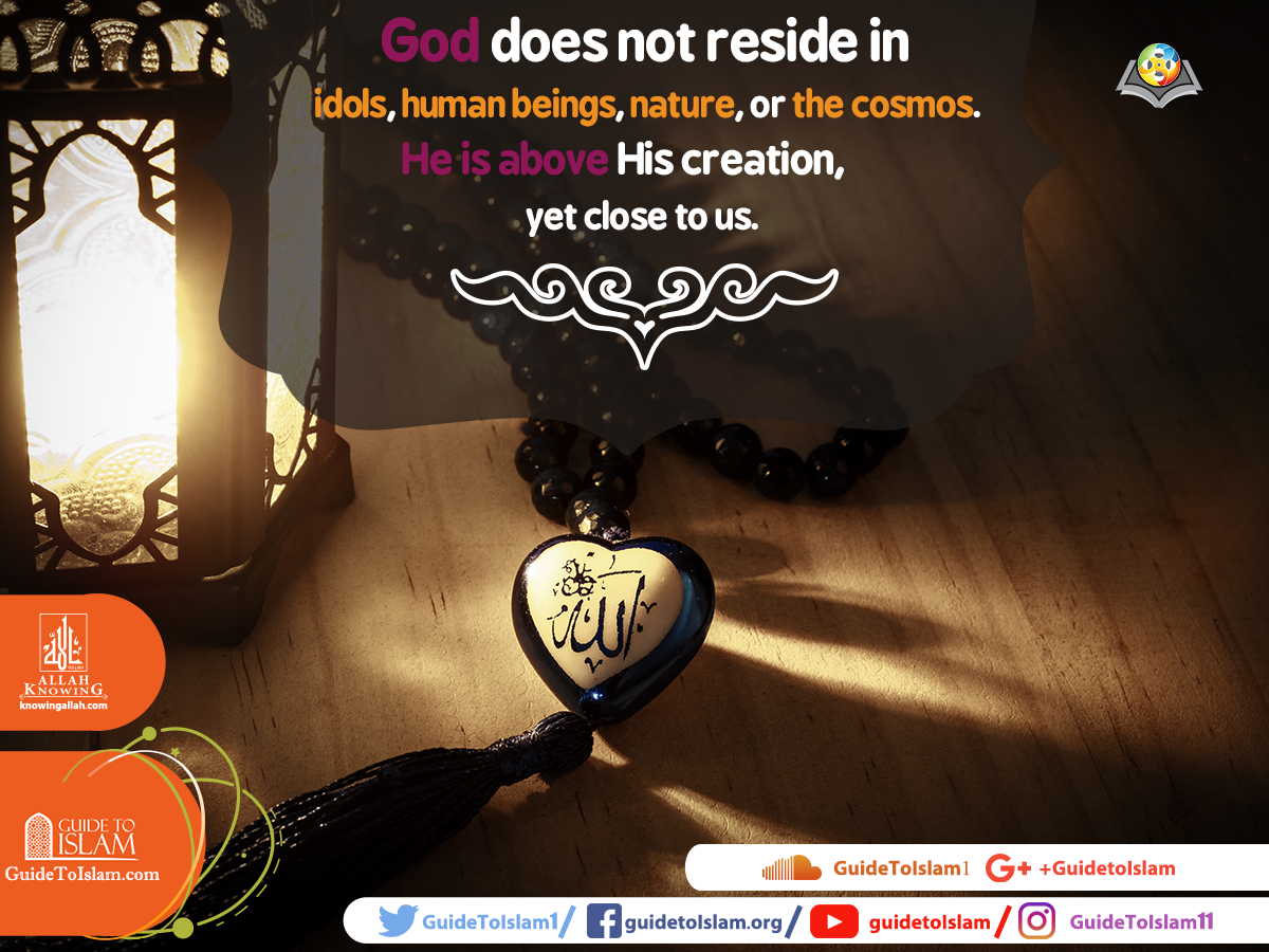 God is above His creation, yet close to us.