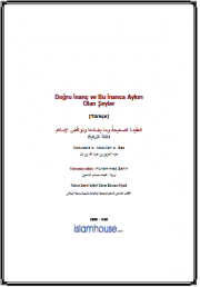 Doğru İnanç ve Bu İnanca Aykırı Olan Şeyler