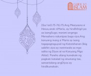 “Ang  Mesiyas  na  si Hesus,anak  ni  Maria,  ay  hindi  hihigit  pa  sa.."