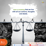 Islam is something  we live