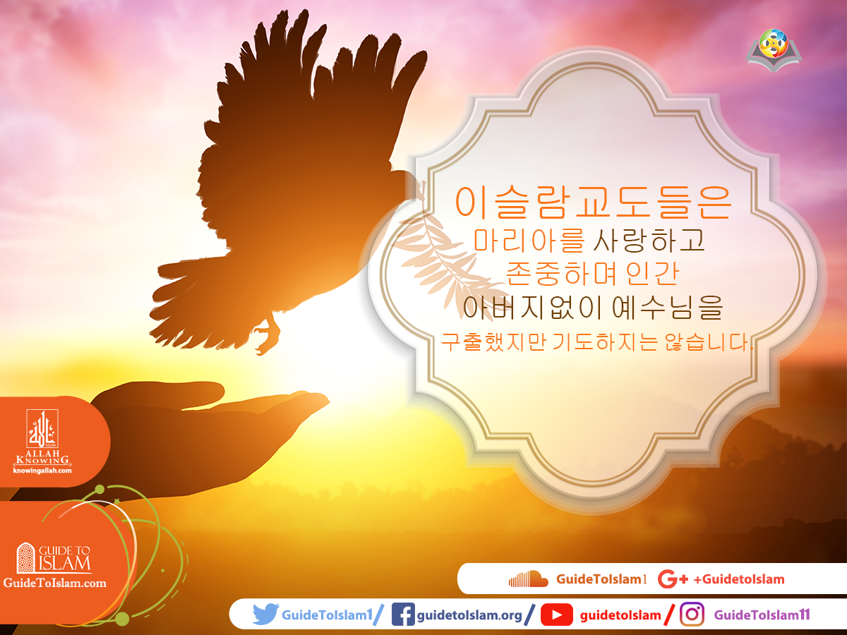 이슬람교도들은 마리아를 사랑하고 존경합니다.