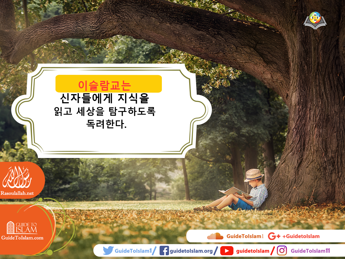 이슬람교는 신자들에게 지식을 읽고 세상을 탐구하도록 독려한다