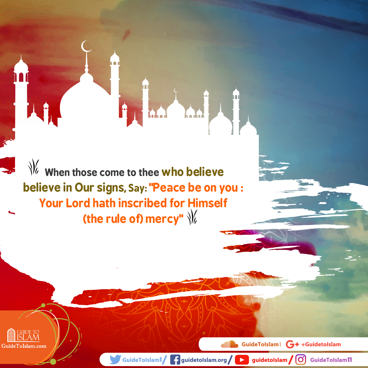 Allah has inscribed Mercy for himself