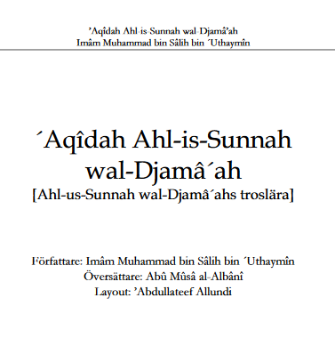 ´Aqîdah Ahl-is-Sunnah wal-Djamâ´ah [Ahl-us-Sunnah wal-Djamâ´ahs troslära]