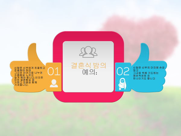 결혼식 밤의 예의