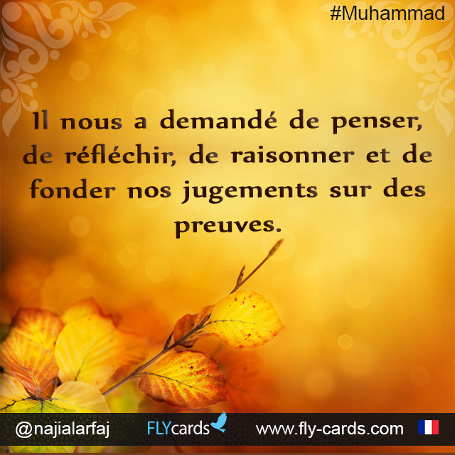 Il Nous A Demandé De Penser, De Réfléchir, De Raisonner Et De Fonder Nos Jugements Sur Des Preuves.