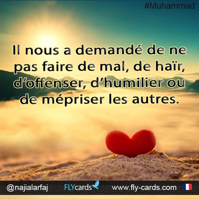 Il Nous A Demandé De Ne Pas Faire De Mal, De Haïr, D’offenser, D’humilier Ou De Mépriser Les Autres.