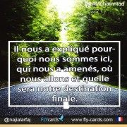 Il Nous A Expliqué Pourquoi Nous Sommes Ici, Qui Nous A Amenés, Où Nous Allons Et Quelle Sera Notre Destination Finale.