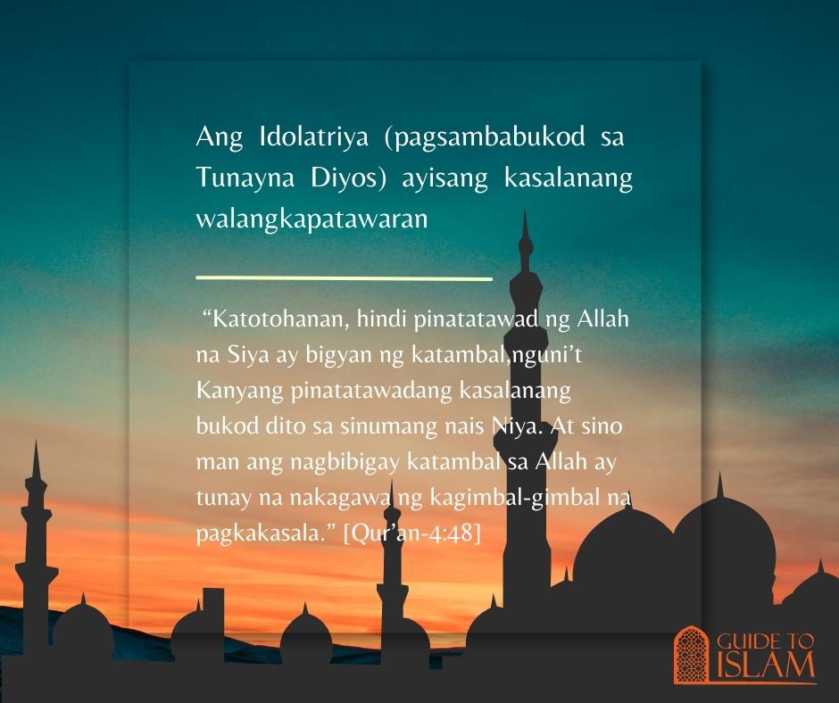 Ang Idolatriya ay isang kasalanang walang kapatawaran