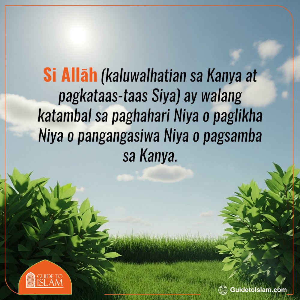 Walang Kasosyo si Allah sa Anumang Bagay