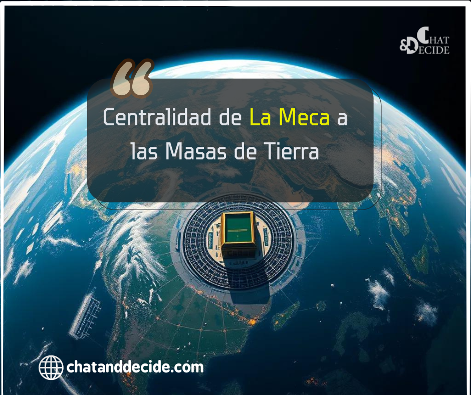 Centralidad de La Meca a las Masas de Tierra