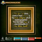 The Quran does confirm that ‘Islam’ is the true religion of all God’s prophets
