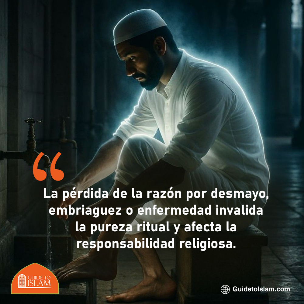 ​La pérdida de la razón por desmayo, embriaguez o enfermedad invalida la pureza ritual