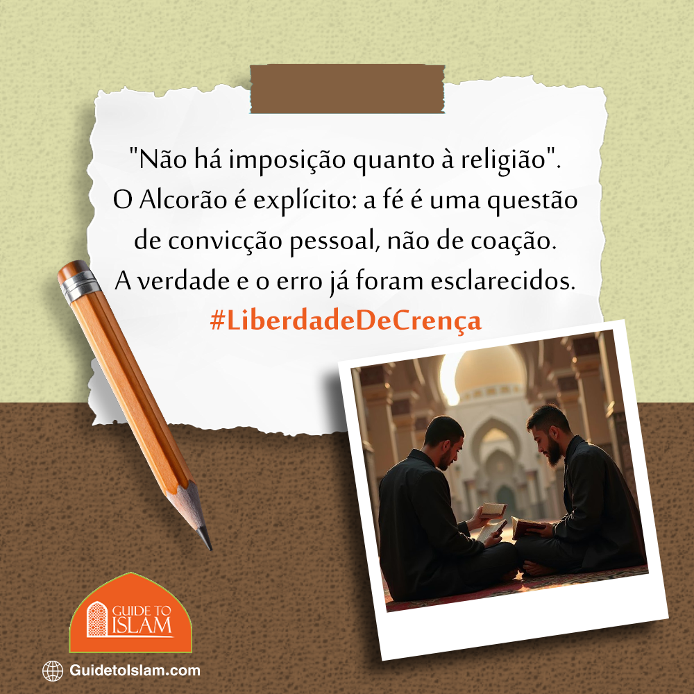 Não há imposição quanto à religião