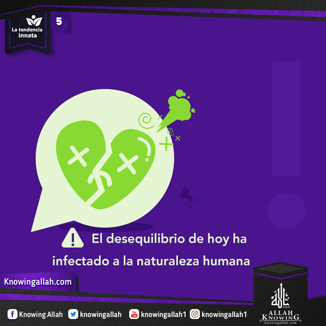 El desequilibrio de hoy ha infectado a la naturaleza humana