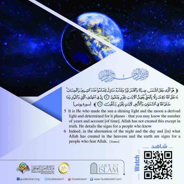 "It is He who made the sun a shining light.."