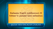 nama salaata fajrii fii ishaa ii jamaa aadhaan salaate
