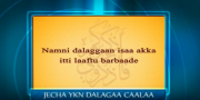 nama rakkoo hojii manaa Rabbiin irraa laaffisuu fedhe