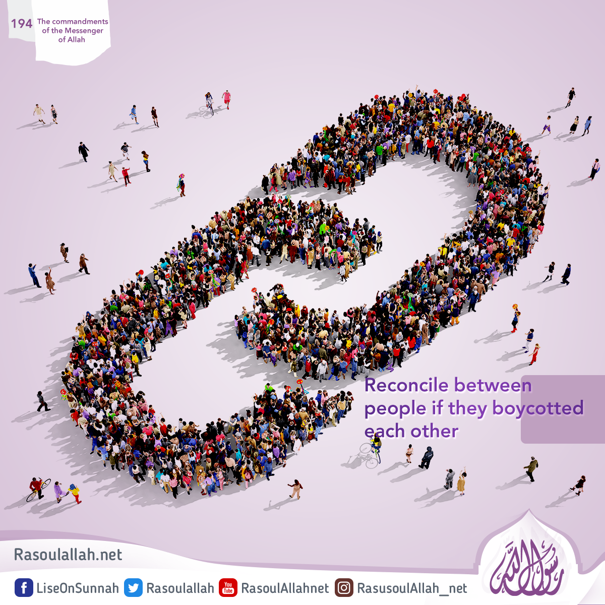 Reconcile between people if they boycotted each other