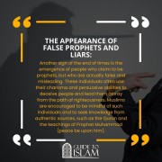 The appearance of false prophets and liars