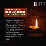 The descent of Jesus Christ (Isa) from the heavens