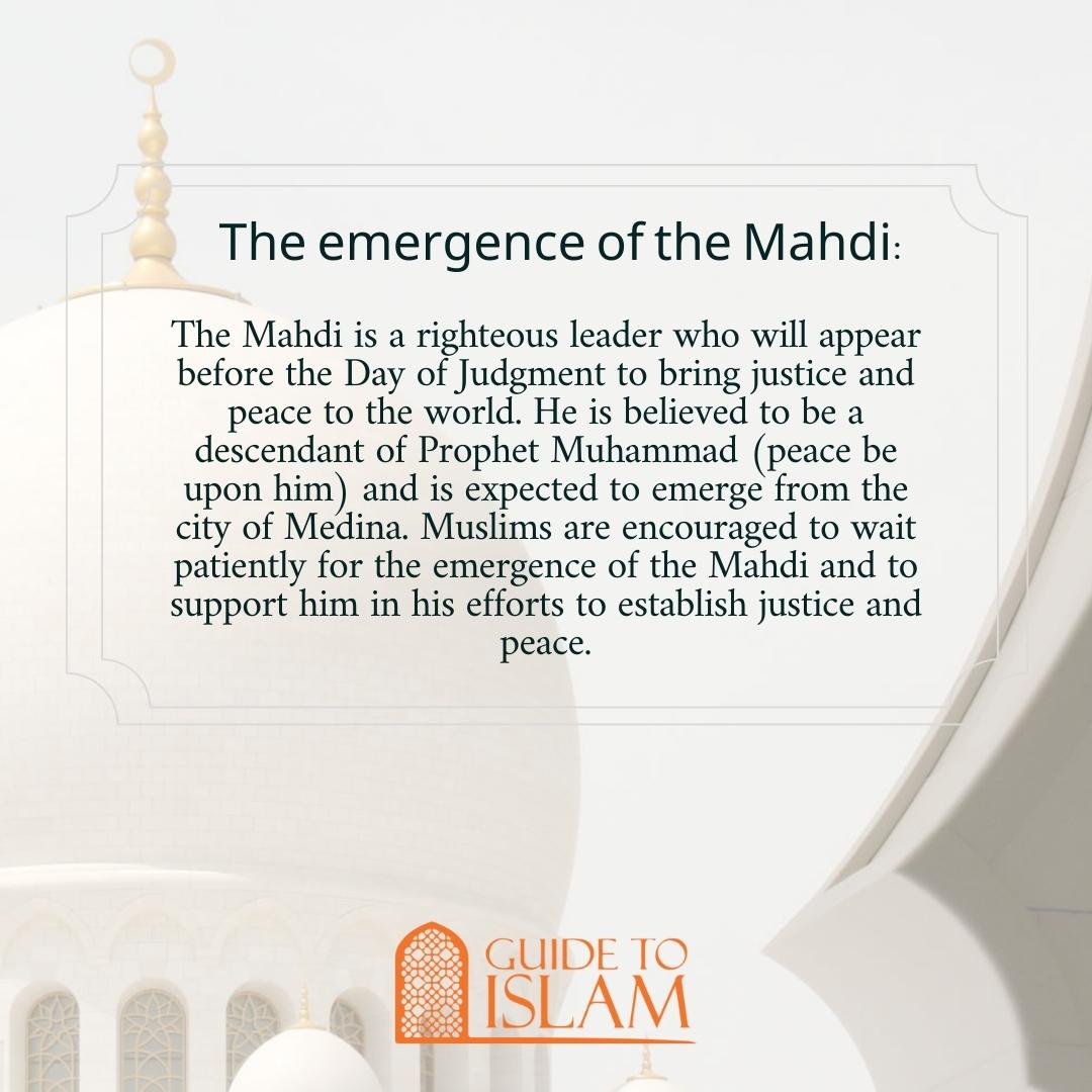 The emergence of the Mahdi