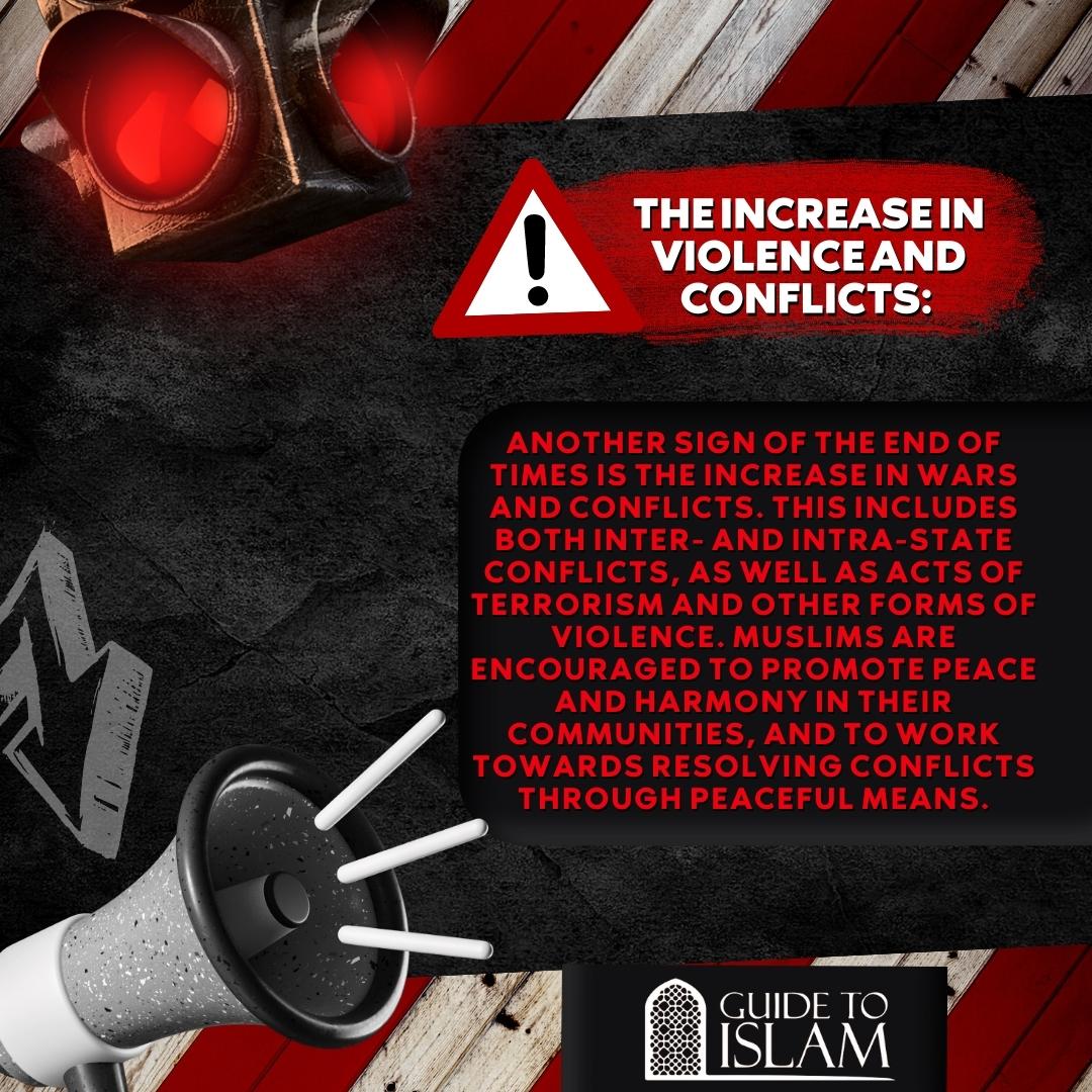 The increase in violence and conflicts